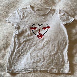 Madewell heart face tee